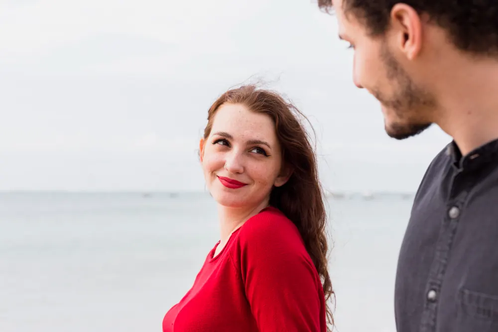 Adult couple discussing boundaries before progressing with sugar dating